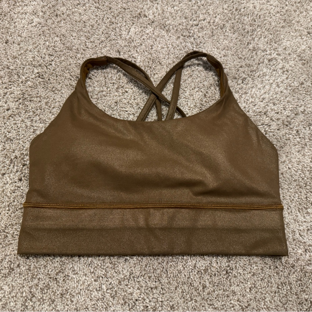 Lululemonn longline metallic energyy bra